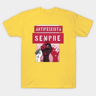 Antifascista Siempre BWR Catalan T-Shirt